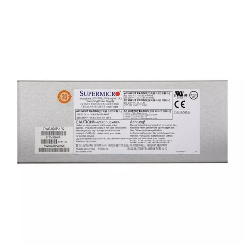 Zasilacz Supermicro PWS-920P-1R2 920 W