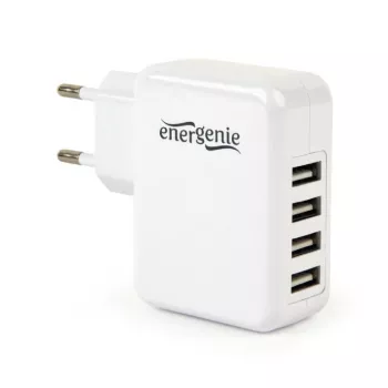 Ładowarka USB uniwersalna biała/4 porty EG-U4AC-02 Gembird
