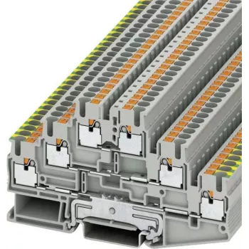 Phoenix Contact Push-In Three-Level Terminal Block PT PT 2,5-PE/L/L szary Zawartość: 1 szt. (3210541)