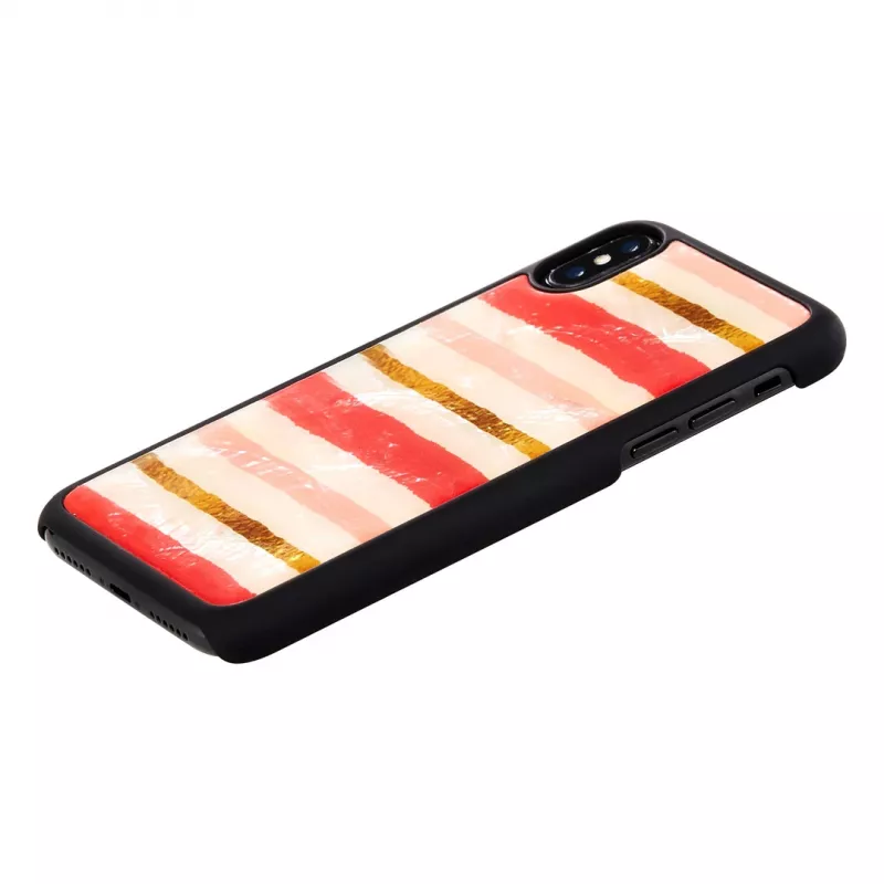 Etui na smartfona iKins do iPhone XS / iPhone XS Max Short Cake Czarny – osłona ochronna
