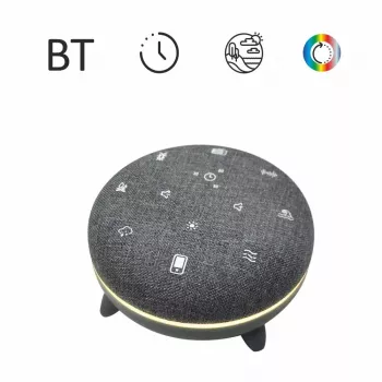 Głośnik przenośny MANTA SPK03-GR Szumi-GO — zielony, Bluetooth, dźwięki do snu dziecka, timer, podświetlenie RGB, 12,5×7,5×12,5 cm