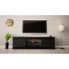 RTV GRANERO 200x56.7x35 czarny/czarny połysk Szafka