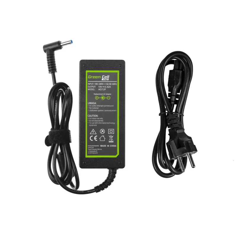 Zasilacz zielony Cell AD72P Indoor 65W Czarny