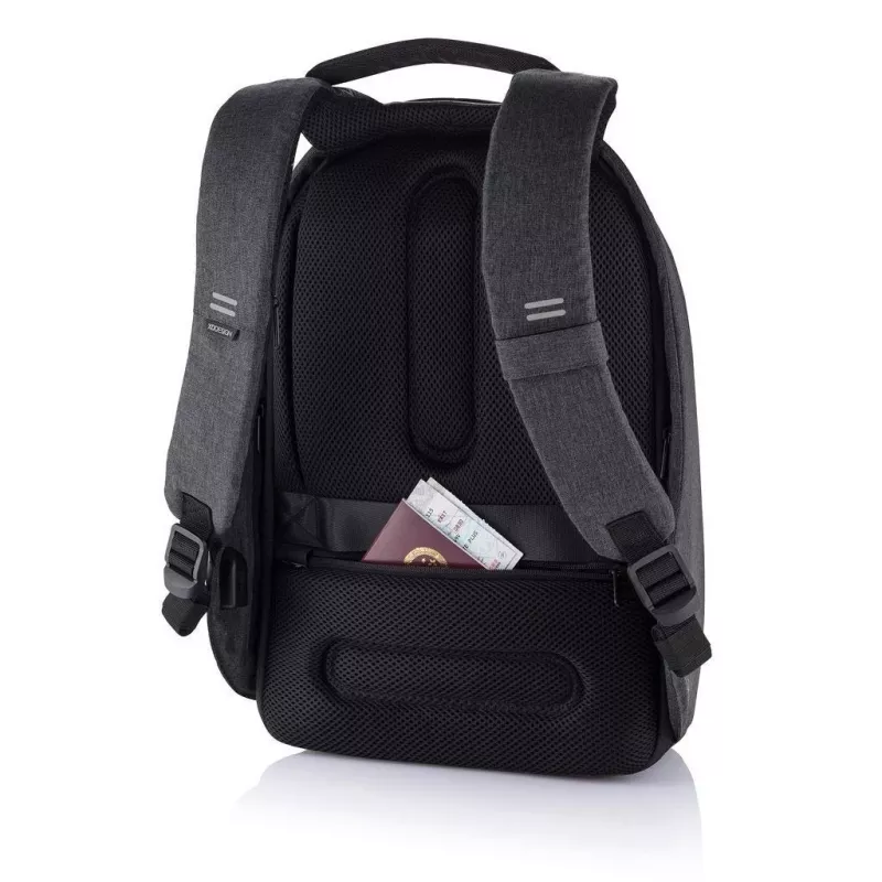 Plecak XDDESIGN P705.291 Antracytowy — 18 l, przegrody na notebooka i tablet, zamykany główny suwak