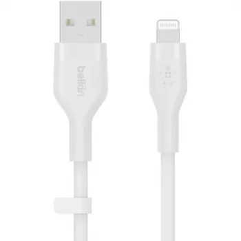 Kabel Belkin Cbl Scicone USB-A LTG 2M blc Biały USB A USB C Lightning