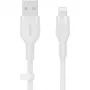 Kabel Belkin Cbl Scicone USB-A LTG 2M blc Biały USB A USB C Lightning