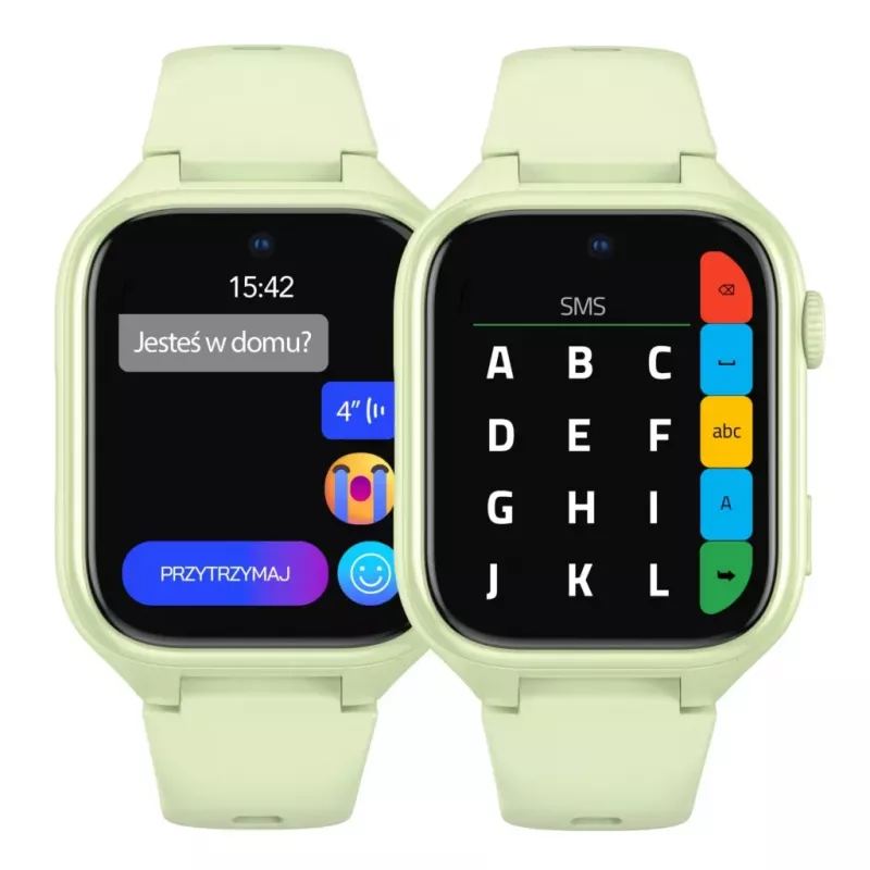 Smartwatch Stelio Junior Pro AI 4G ST-SWJ102-PCH — kolor pistacjowy