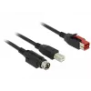 Kabel USB DeLOCK 85489 USB 2.0 3m USB B Czarny