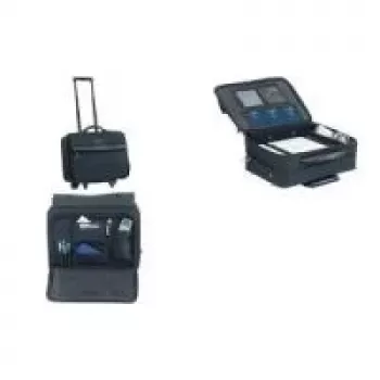 Torba na kółkach LIGHTPAK Jüscha 92702 unisex, przednia kieszeń, całoroczna, czarna