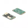 Wewnętrzna karta interfejsu RS-232 DELOCK 95278 — Mini PCI Express host, 4× wyjścia RS-232, FIFO 256 B, 30×51×10 mm
