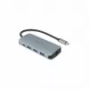 Dicota USB-C 8-in-1 Multi Hub 4K PD 100W srebrny
