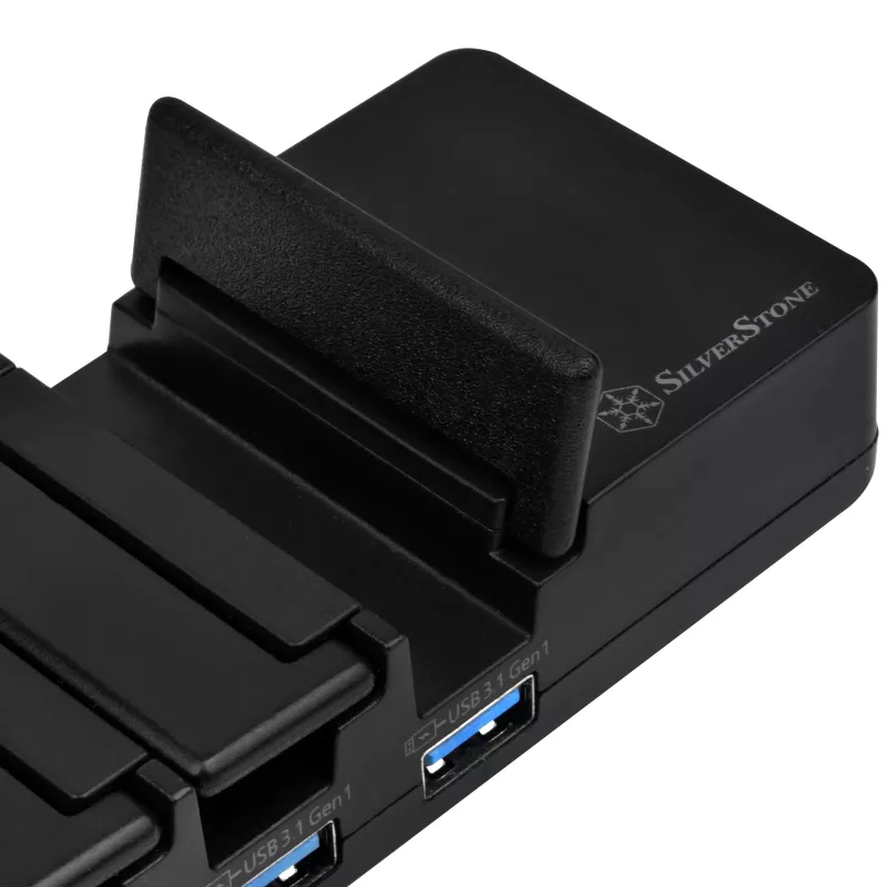 Stacjonarny hub USB 3.1 Gen 1 SILVERSTONE SST-UC03B-PRO — 7 portów USB
