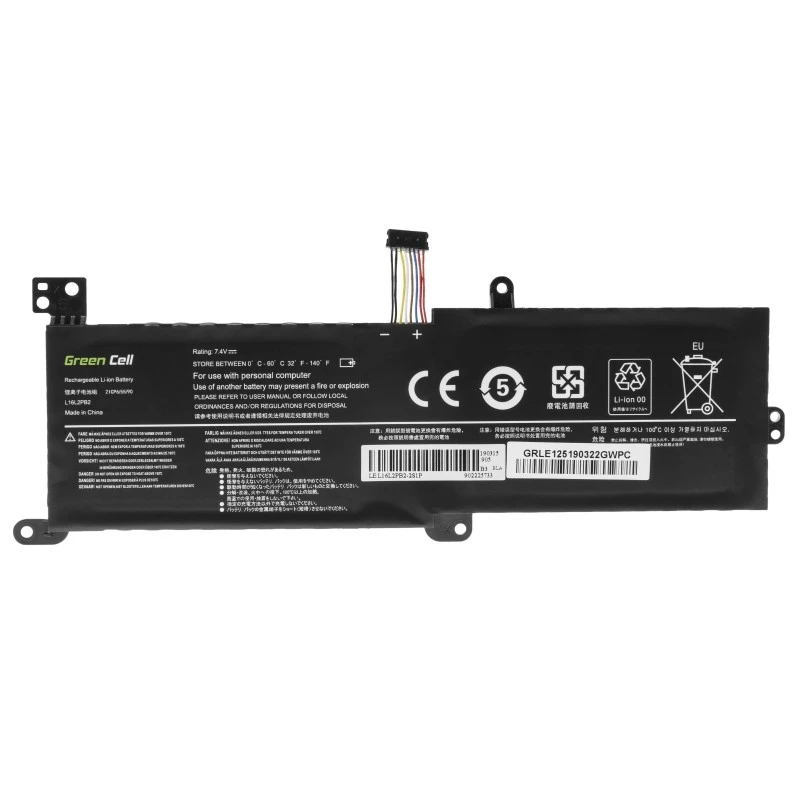 Bateria zielony Cell LE125 do Lenovo IdeaPad (7,4 V, 3500 mAh, LiPo, czarna)