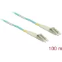 kabel sieciowy Delock LC Duplex Multimode OM3 100m Czarny