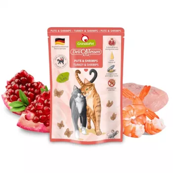 GRANATAPET DeliCATessen indyk i krewetki - mokra karma dla kota - 85g