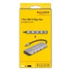 Hub USB-C DELOCK 64323 — host USB 3.2 Gen 2 Type-C, HDMI + 2× USB-A + 2× USB-C, 10 Gbit/s, szary