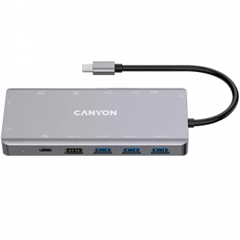 Canyon USB-13-in1 HUB USB-C 2xHDMI4xUSB2xUSB-CRJ45VGA retail