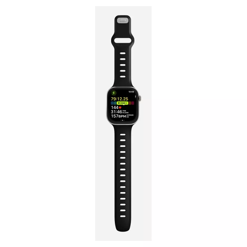 Pasek do zegarka Nomad Tempo Band Czarny Guma — szerokość 20 mm, pasuje na nadgarstki 155–193 mm