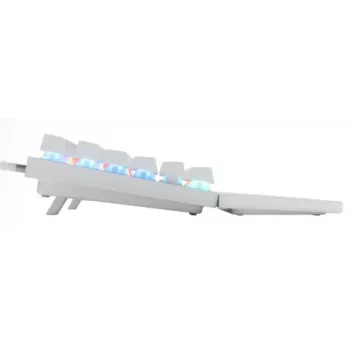 Mechaniczna klawiatura gamingowa TKL STEELSERIES Apex Pro TKL Gen 3 biała — układ US, RGB, regulowane przełączniki