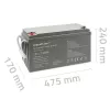 Qoltec 53068 Akumulator AGM | 12V | 150Ah | maks. 2250A