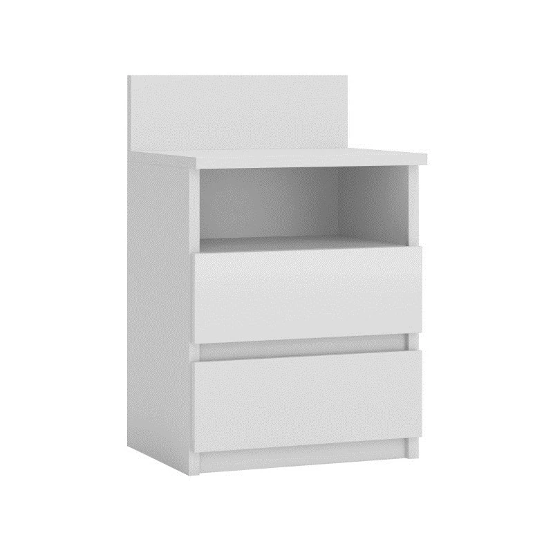 Topeshop M1 BIEL MAT nightstand/Stolik nocny 2 szuflada(s) biały