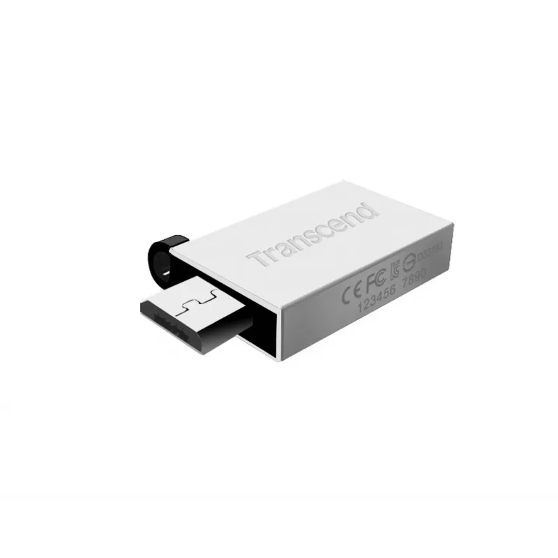 Transcend JetFlash Mobile 380 - Pamięć USB - 16 GB - USB 2.0 - Srebrny (TS16GJF380S)