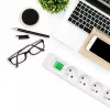 Przedłużacz Qoltec 50288 1,8 m 4 gniazda AC wewnętrzny biały