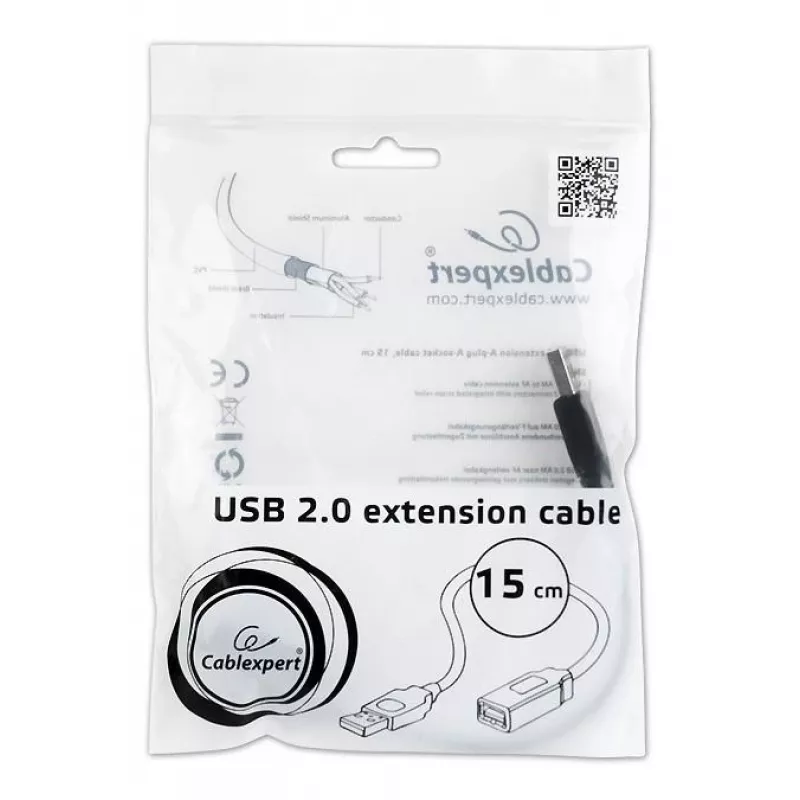 KABEL USB2 PRZEDŁUŻACZ AM-AF/CCP-USB2-AMAF-0.15M GEMBIRD
