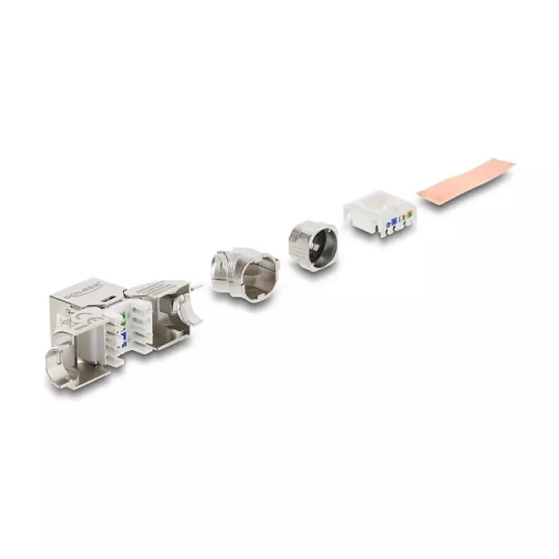 Moduł Keystone RJ45 Cat.6A DELOCK 90798 — terminacja LSA