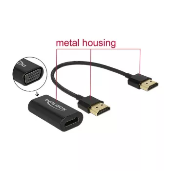 Kabel HDMI/VGA DeLOCK 65667 0,15 m
