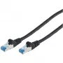 Kabel krosowy CAT6a S/FTP RJ45, 1 m, czarny, No name