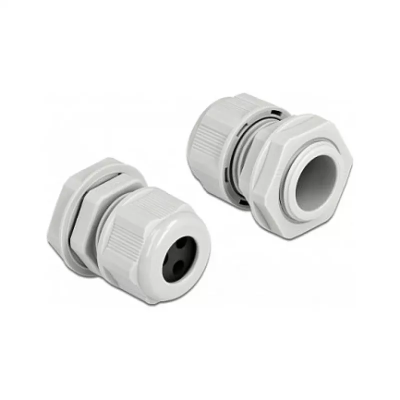 Dławik kablowy DeLOCK 60376 Szary Plastik 2 szt.
