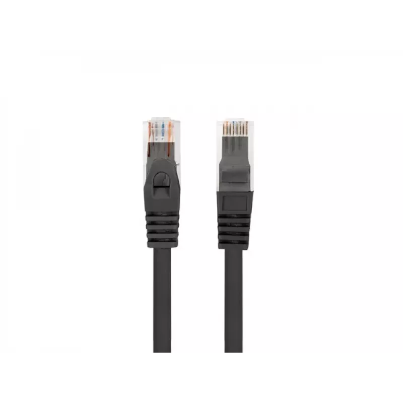 Kabel sieciowy LANBERG PCU6-10CU-1000-BK Cat6 U/UTP RJ-45 10 m czarny