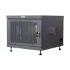 Półka rack TECHLY 367652 organizer kabli z mocowaniem samoprzylepnym 3M, stal, 550×550×410 mm, czarny