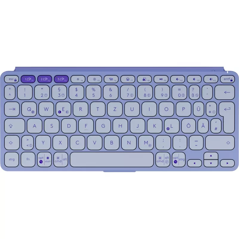 Logitech Keys-To-Go 2, Flieder, Bluetooth, German, 920-012966