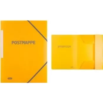 Teczka na dokumenty Elba Postmappe DIN A4 transparentna żółta z zaczepami narożnymi