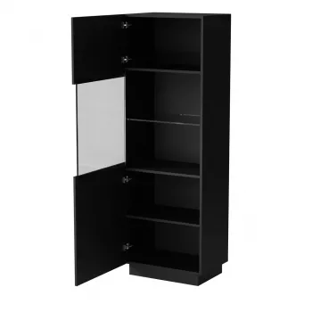 Gablota Cama LIVERTI 59,5×42×178 cm czarna — szafka stojąca do przechowywania