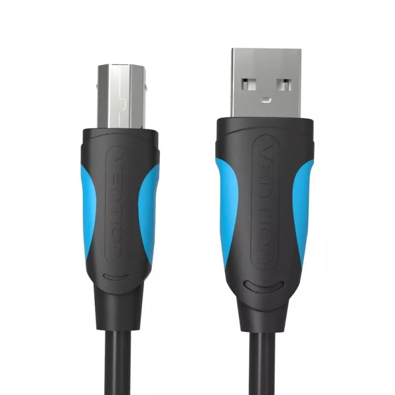 Kabel USB 2.0 A do USB-B Vention VAS-A16-B500, 5 m, czarny, męski-męski, 480 Mb/s