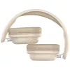 Bezprzewodowe słuchawki nauszne DEFENDER EEMOTION B640 BEŻOWE — binauralne, zamknięta akustyka, USB-C, AUX, 20–20000 Hz, 105 dB