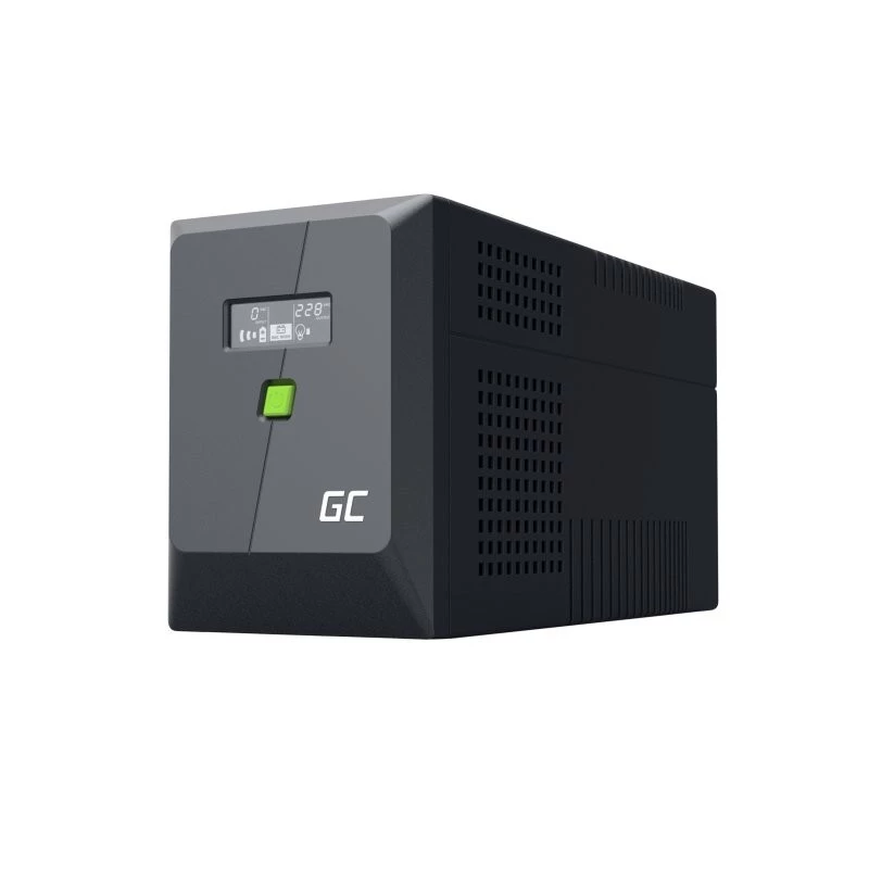 UPS Green Cell 1,5 kVA / 1050 W, Line-Interactive, 5 gniazd AC, czysta sinusoida, AVR, USB, Tower, czarny