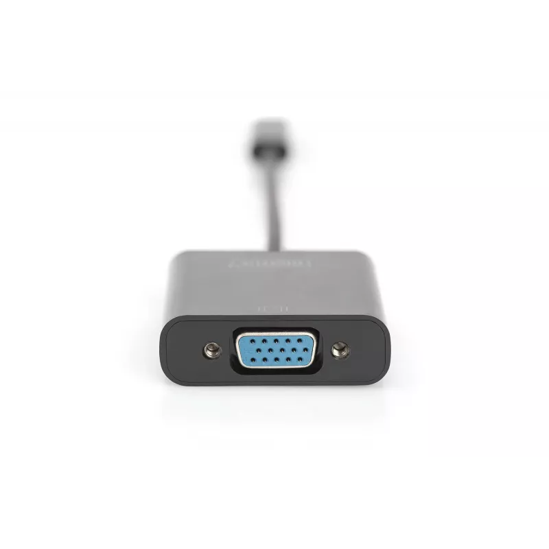 DIGITUS DA-70853 adapter USB-C – VGA, Full HD 1080p, czarny