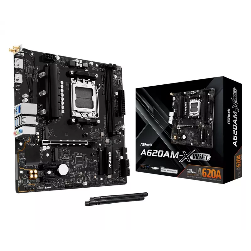 ASRock A620AM-X WiFi AMD A620 AM5 Micro-ATX Płyta Główna