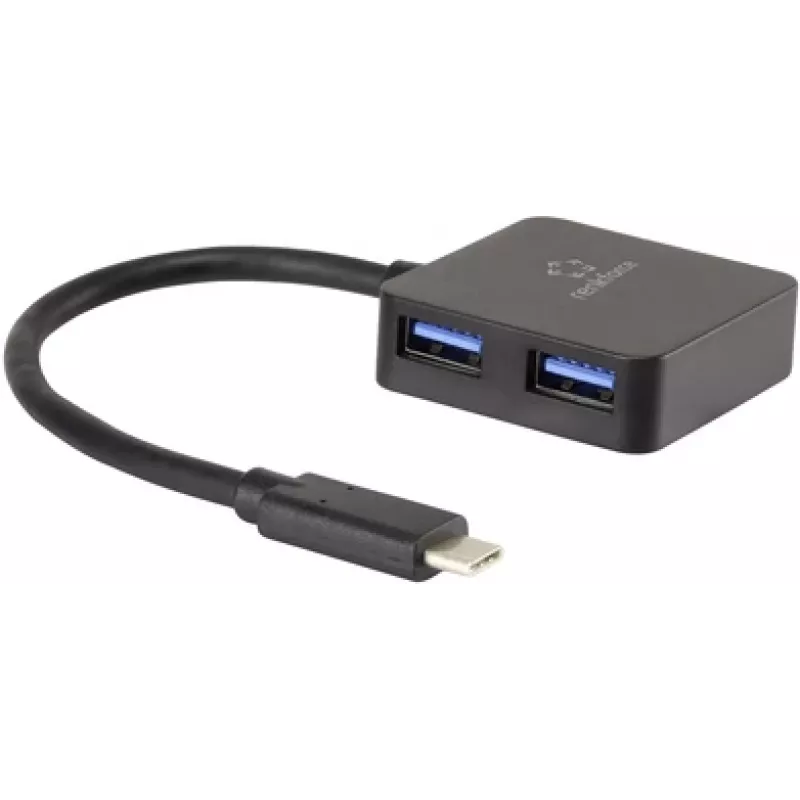 Renkforce RF-3754006 Hub interfejsu USB 3.2 Gen 1 (3.1 Gen 1) Typ-A 5000 Mbit/s Czarny (RF-3754006)