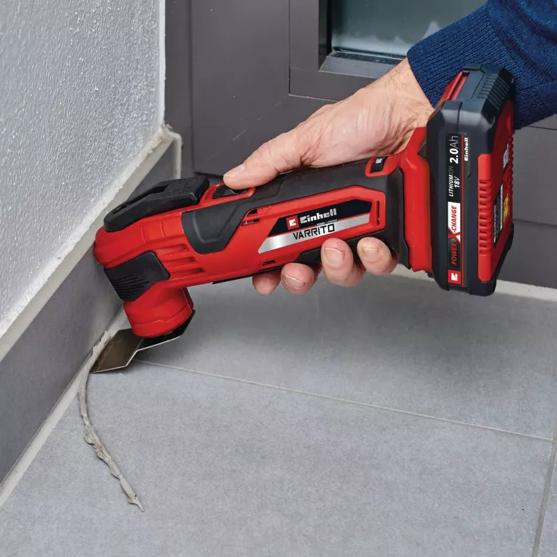 Power X-Change Cordless Multi-Tool VARRITO, 18 V (czerwony/czarny, bez akumulatora i ładowarki, zawiera akcesoria)