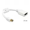 Kabel DisplayPort DeLOCK 65427 Mini DisplayPort 0,21 m Biały