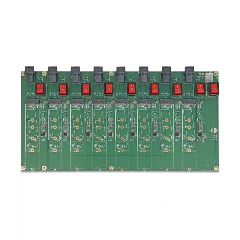Płyta testowa SSD DELOCK 8x M.2 NVMe Key M SFF-8643 61073