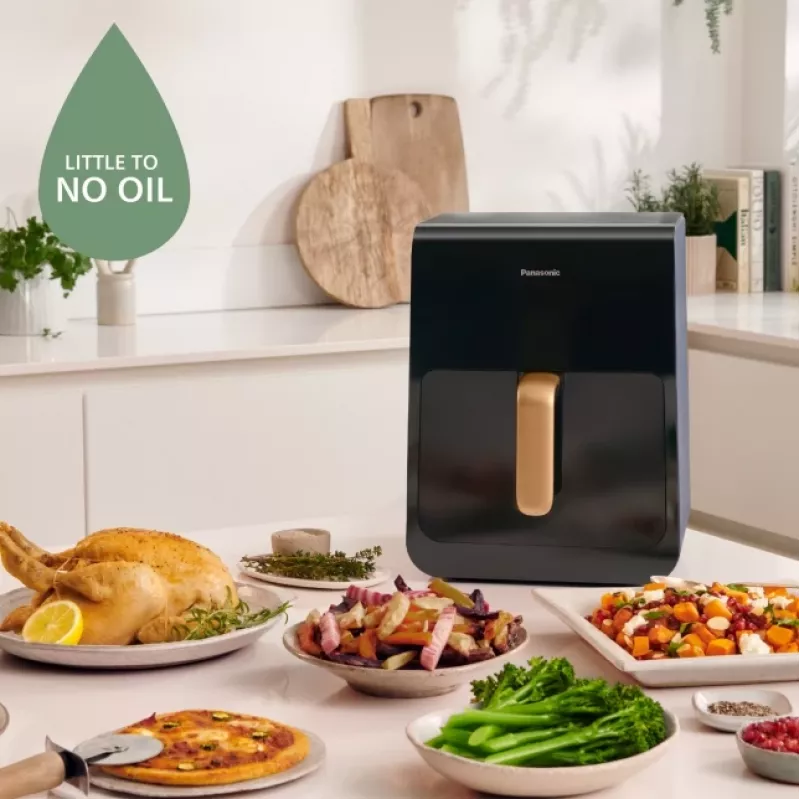 Frytkownica beztłuszczowa Panasonic NF-CC600 6 L 1450 W Czarna