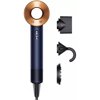 Suszarka do włosów Dyson Supersonic 1600 W niebieska miedź przepływ powietrza 13,3 l/s