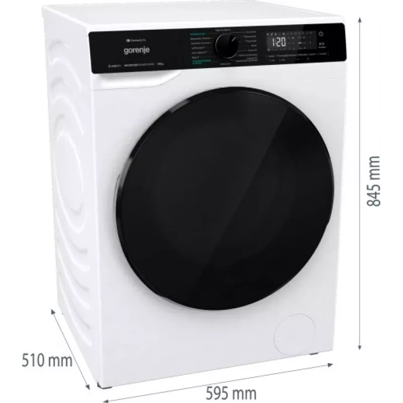 Gorenje WD2PA854ADW/AT suszarko-pralka Wolnostojący Ładowanie od przodu Biały D