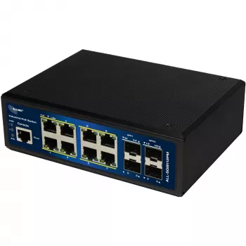Przemysłowy przełącznik PoE ALLNET ALL-SGI8112PMJ 8+4 portów
